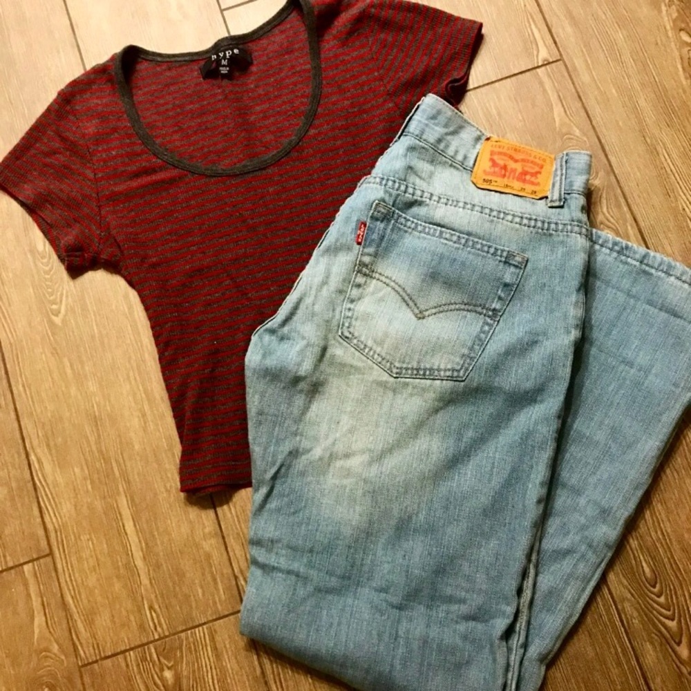 505 Levi’s with crop top